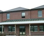 Glazed entrance canopy - Tywyn railway station, Wales