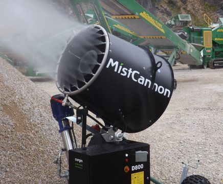 MistCannon - mobile large-scale dust suppression