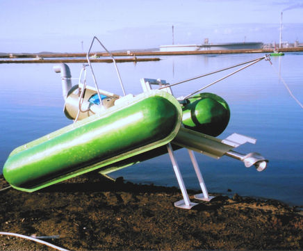Spiral aerators for odour control in treatment lagoons