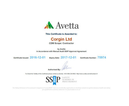 Corgin achieves Avetta accreditation once again
