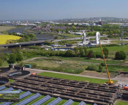 Spiral aerators for domestic wastewater treatment works