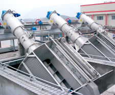 HUBER Fine Screen ROTAMAT Ro1 - stainless steel wastewater screen unit