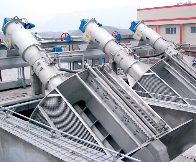 HUBER Fine Screen ROTAMAT Ro1 - stainless steel wastewater screen unit