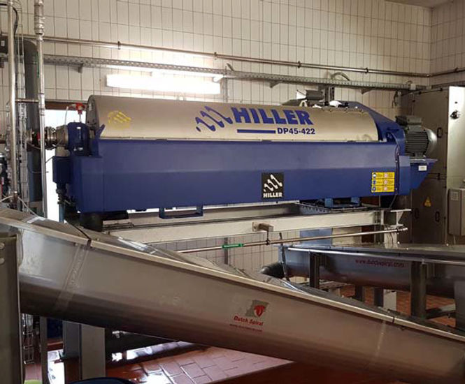 Decanter centrifuge for sewage treatment plant, Germany MSE Hiller