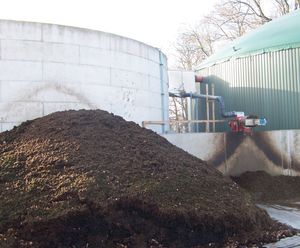 MAS filter for plastics removal from AD digestate