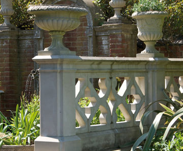 Haddonstone cast stone parapet screening