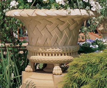 Victorian cast stone jardiniere