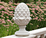 Pineapple and Base cast stone finial