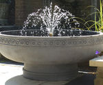Romanesque cast stone fountain (TLHC521)