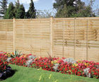Professional grade horizontal lap panel timber fencing