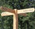 Rustic Oak Fingerpost - outdoor timber wayfinding 0