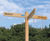 Rustic Oak Fingerpost - outdoor timber wayfinding 4