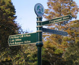 Traditional Fingerpost - steel and aluminium outdoor wayfinding - on this page