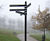 Traditional Fingerpost - steel and aluminium outdoor wayfinding 2