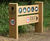 Ladder Sign - wood, engraved oak outdoor wayfinding 1