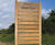 Ladder Sign - wood, engraved oak outdoor wayfinding 2