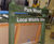 Ladder Sign - wood, engraved oak outdoor wayfinding 7