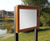 Outdoor man-made timber noticeboards for villages and communities 0