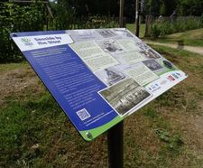 Interactive cast bronze plaques & signage for city park
