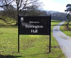 Bespoke wayfinding and identity signage, Berrington Hall