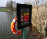 Information panels and warning signs for swimming ponds - on this page