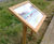 Musketeer Twin Leg Wooden Lectern - oak display stand for signage 4