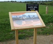 Musketeer Twin Leg Wooden Lectern - oak display stand for signage