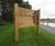 Oak signage for natural burial ground - Old Park Meadow 0