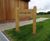 Oak signage for natural burial ground - Old Park Meadow 1