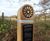Train-themed signage for Alban Way cycle path 5