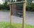 Bowman A Entrance Sign - oak outdoor sign for site or building entrances 8