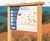 Bowman A Entrance Sign - oak outdoor sign for site or building entrances 9