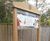 Bowman A Entrance Sign - oak outdoor sign for site or building entrances 10