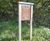 Bowman A Entrance Sign - oak outdoor sign for site or building entrances 14