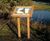 Musketeer Twin Leg Wooden Lectern - oak display stand for signage 8