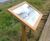 Musketeer Twin Leg Wooden Lectern - oak display stand for signage 9