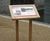 Musketeer Twin Leg Wooden Lectern - oak display stand for signage 10