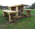 Engraved timber picnic tables, seats and bins for park 6