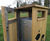 Engraved timber picnic tables, seats and bins for park 4