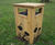Engraved timber picnic tables, seats and bins for park 1