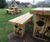 Engraved timber picnic tables, seats and bins for park 0