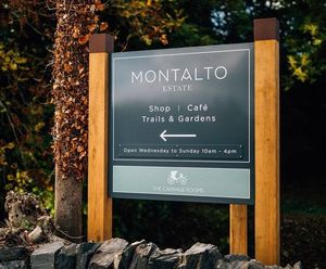 Wayfinding signage for Montalto countryside estate