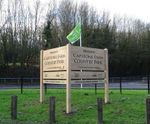 Timber entrance signs for parks with Green Flag status