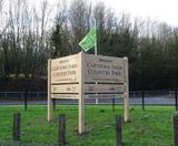 Timber entrance signs for parks with Green Flag status - on this page