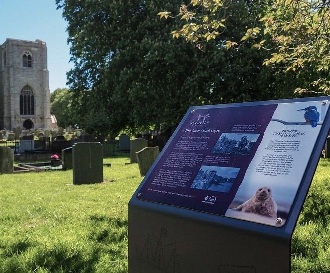 Interpretation and welcome signage for historic church