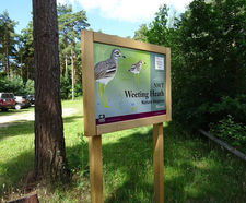 Welcome and interpretation signage for nature reserve