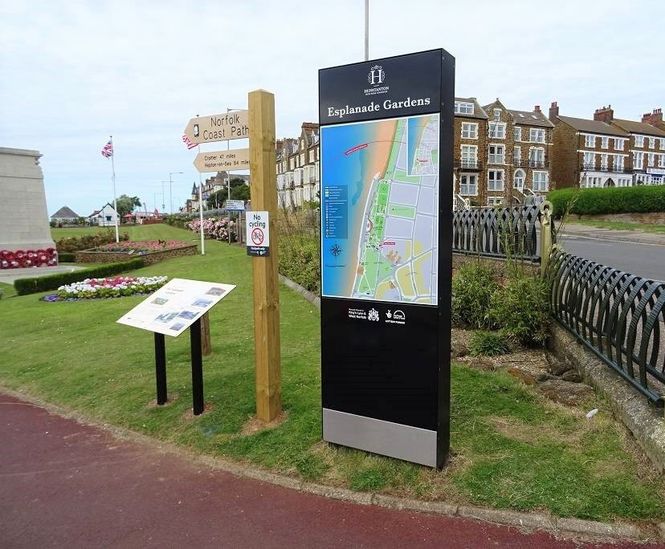 Interpretation and orientation signs for Hunstanton Heritage Gardens