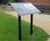 Chelmer Twin Leg Steel Lectern - stainless steel outdoor display stand 4