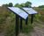 Curved metal interpretation signs for nature reserve 3
