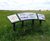 Curved metal interpretation signs for nature reserve 0